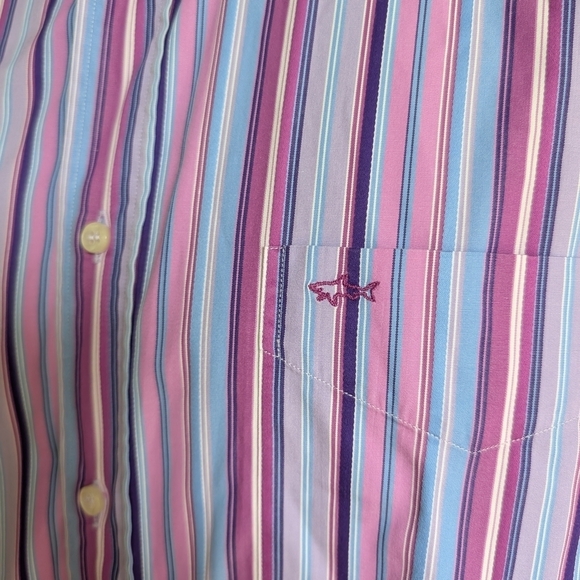 🦈Paul & Shark Purple and Blue Casual Button Down Shirt🇮🇹 - Picture 5 of 13